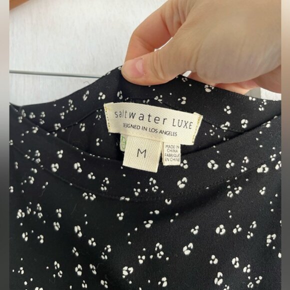 Sold  Saltwater Luxe printed black and white Skirt Medium - Picture 3 of 4